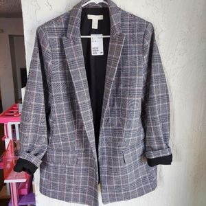 H&m plaid blazer